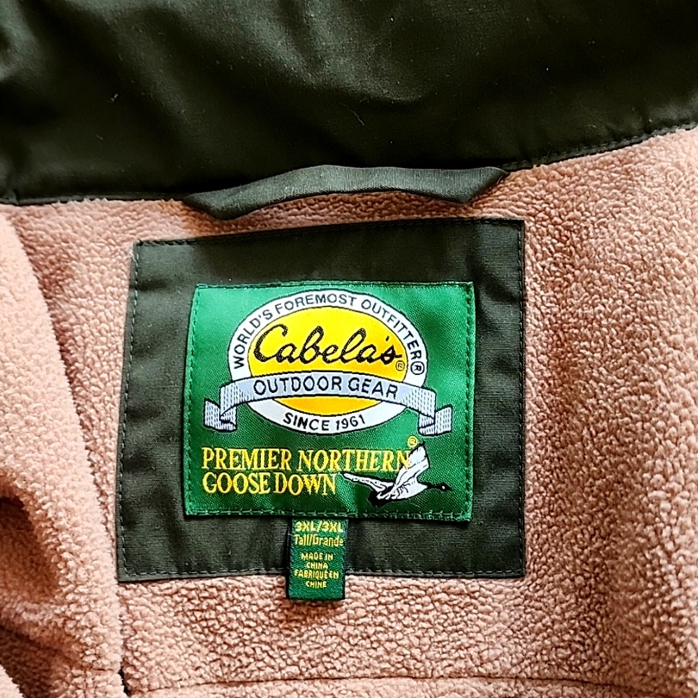 Cabelas goose down vest